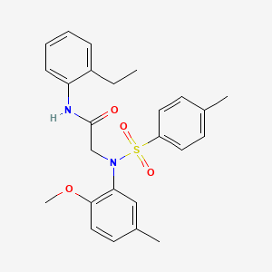 N~1~-(2-ethylphenyl)-N~2~-(2-methoxy-5-methylphenyl)-N~2~-[(4-methylphenyl)sulfonyl]glycinamide