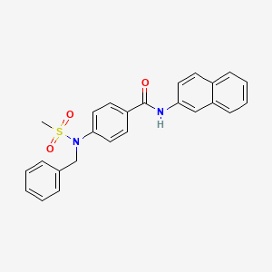 4-[benzyl(methylsulfonyl)amino]-N-2-naphthylbenzamide