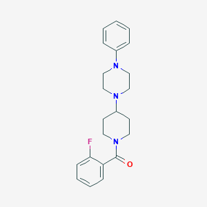 (2-Fluorophenyl)[4-(4-phenylpiperazin-1-yl)piperidin-1-yl]methanone
