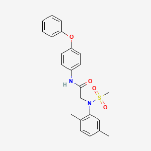 N~2~-(2,5-dimethylphenyl)-N~2~-(methylsulfonyl)-N~1~-(4-phenoxyphenyl)glycinamide