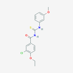 3-chloro-4-ethoxy-N-[(3-methoxyphenyl)carbamothioyl]benzamide