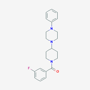 (3-Fluorophenyl)[4-(4-phenylpiperazin-1-yl)piperidin-1-yl]methanone