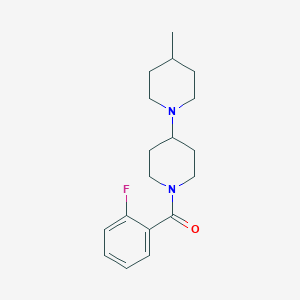 2-Fluorophenyl 4-(4-methylpiperidyl)piperidyl ketone