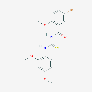 5-bromo-N-[(2,4-dimethoxyphenyl)carbamothioyl]-2-methoxybenzamide