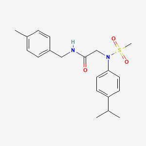 N~2~-(4-isopropylphenyl)-N~1~-(4-methylbenzyl)-N~2~-(methylsulfonyl)glycinamide