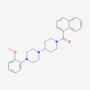 1-(2-Methoxyphenyl)-4-[1-(1-naphthoyl)-4-piperidinyl]piperazine