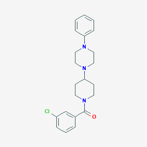 (3-Chlorophenyl)[4-(4-phenylpiperazin-1-yl)piperidin-1-yl]methanone