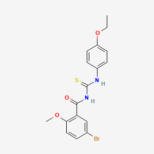 5-bromo-N-[(4-ethoxyphenyl)carbamothioyl]-2-methoxybenzamide