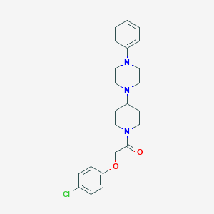 1-{1-[(4-Chlorophenoxy)acetyl]-4-piperidinyl}-4-phenylpiperazine
