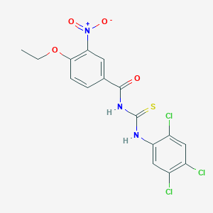 4-ethoxy-3-nitro-N-[(2,4,5-trichlorophenyl)carbamothioyl]benzamide