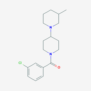 3-Chlorophenyl 4-(3-methylpiperidyl)piperidyl ketone