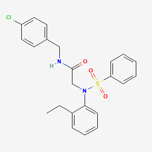 N~1~-(4-chlorobenzyl)-N~2~-(2-ethylphenyl)-N~2~-(phenylsulfonyl)glycinamide