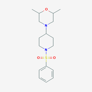2,6-Dimethyl-4-[1-(phenylsulfonyl)-4-piperidinyl]morpholine
