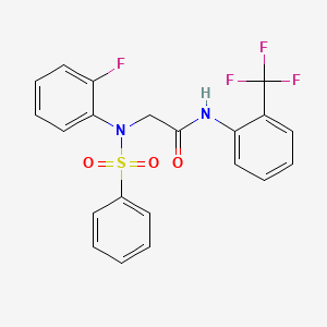 N~2~-(2-fluorophenyl)-N~2~-(phenylsulfonyl)-N~1~-[2-(trifluoromethyl)phenyl]glycinamide