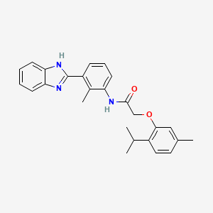 N-[3-(1H-benzimidazol-2-yl)-2-methylphenyl]-2-(2-isopropyl-5-methylphenoxy)acetamide