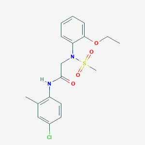 N-(4-chloro-2-methylphenyl)-2-(2-ethoxy-N-methylsulfonylanilino)acetamide