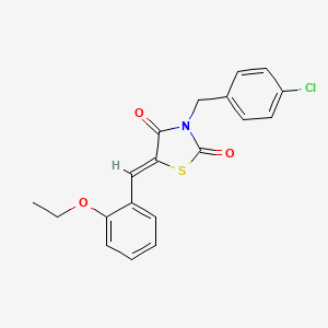 3-(4-chlorobenzyl)-5-(2-ethoxybenzylidene)-1,3-thiazolidine-2,4-dione