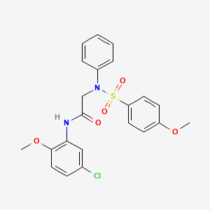 N~1~-(5-chloro-2-methoxyphenyl)-N~2~-[(4-methoxyphenyl)sulfonyl]-N~2~-phenylglycinamide