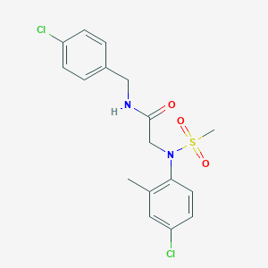 N~1~-(4-chlorobenzyl)-N~2~-(4-chloro-2-methylphenyl)-N~2~-(methylsulfonyl)glycinamide