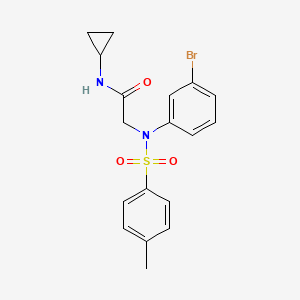 N~2~-(3-bromophenyl)-N~1~-cyclopropyl-N~2~-[(4-methylphenyl)sulfonyl]glycinamide