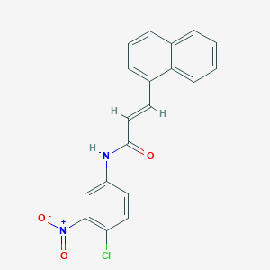 N-(4-chloro-3-nitrophenyl)-3-(1-naphthyl)acrylamide