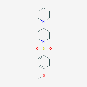 molecular formula C17H26N2O3S B367986 1-[(4-Methoxyphenyl)sulfonyl]-4-piperidylpiperidine CAS No. 431996-69-9