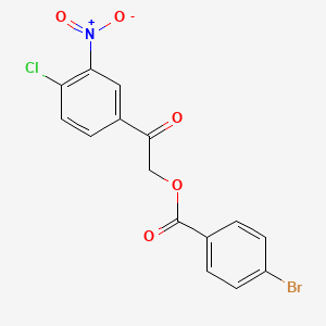 2-(4-chloro-3-nitrophenyl)-2-oxoethyl 4-bromobenzoate