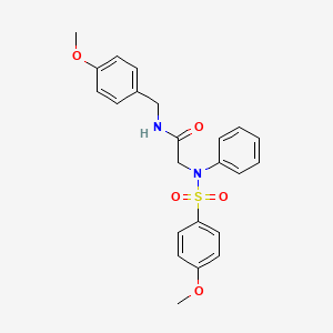 N~1~-(4-methoxybenzyl)-N~2~-[(4-methoxyphenyl)sulfonyl]-N~2~-phenylglycinamide