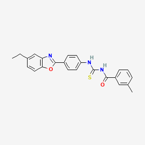 N-({[4-(5-ethyl-1,3-benzoxazol-2-yl)phenyl]amino}carbonothioyl)-3-methylbenzamide