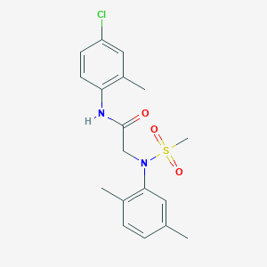 N~1~-(4-chloro-2-methylphenyl)-N~2~-(2,5-dimethylphenyl)-N~2~-(methylsulfonyl)glycinamide