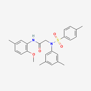 N~2~-(3,5-dimethylphenyl)-N~1~-(2-methoxy-5-methylphenyl)-N~2~-[(4-methylphenyl)sulfonyl]glycinamide