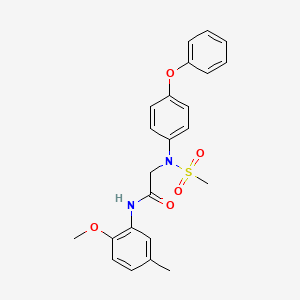 N~1~-(2-methoxy-5-methylphenyl)-N~2~-(methylsulfonyl)-N~2~-(4-phenoxyphenyl)glycinamide