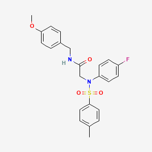 N~2~-(4-fluorophenyl)-N~1~-(4-methoxybenzyl)-N~2~-[(4-methylphenyl)sulfonyl]glycinamide