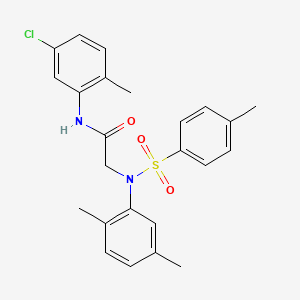 N~1~-(5-chloro-2-methylphenyl)-N~2~-(2,5-dimethylphenyl)-N~2~-[(4-methylphenyl)sulfonyl]glycinamide