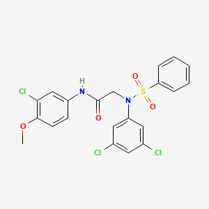 N~1~-(3-chloro-4-methoxyphenyl)-N~2~-(3,5-dichlorophenyl)-N~2~-(phenylsulfonyl)glycinamide