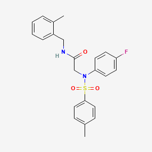 N~2~-(4-fluorophenyl)-N~1~-(2-methylbenzyl)-N~2~-[(4-methylphenyl)sulfonyl]glycinamide