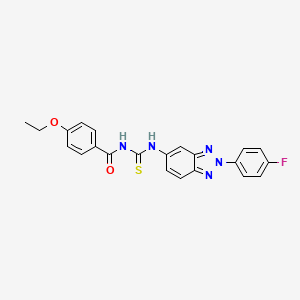 4-ethoxy-N-({[2-(4-fluorophenyl)-2H-1,2,3-benzotriazol-5-yl]amino}carbonothioyl)benzamide