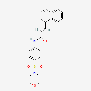 N-[4-(4-morpholinylsulfonyl)phenyl]-3-(1-naphthyl)acrylamide