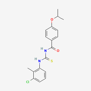 molecular formula C18H19ClN2O2S B3680049 N-[(3-chloro-2-methylphenyl)carbamothioyl]-4-(propan-2-yloxy)benzamide 