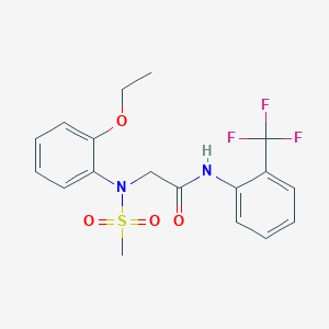 N~2~-(2-ethoxyphenyl)-N~2~-(methylsulfonyl)-N~1~-[2-(trifluoromethyl)phenyl]glycinamide