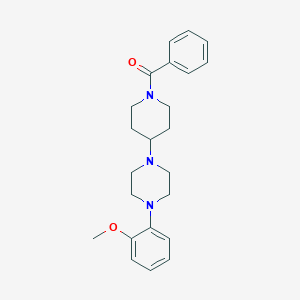 1-(1-Benzoyl-4-piperidinyl)-4-(2-methoxyphenyl)piperazine
