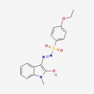 4-ethoxy-N'-[(3Z)-1-methyl-2-oxo-2,3-dihydro-1H-indol-3-ylidene]benzene-1-sulfonohydrazide