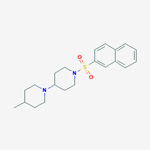 molecular formula C21H28N2O2S B368013 4-(4-Methylpiperidyl)-1-(2-naphthylsulfonyl)piperidine CAS No. 488108-36-7