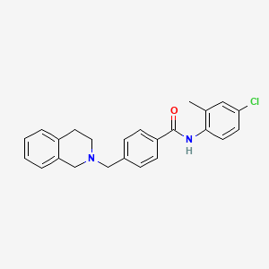 N-(4-chloro-2-methylphenyl)-4-(3,4-dihydro-2(1H)-isoquinolinylmethyl)benzamide