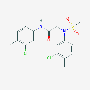 N~1~,N~2~-bis(3-chloro-4-methylphenyl)-N~2~-(methylsulfonyl)glycinamide