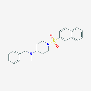molecular formula C23H26N2O2S B368018 4-[Methylbenzylamino]-1-(2-naphthylsulfonyl)piperidine CAS No. 488861-59-2