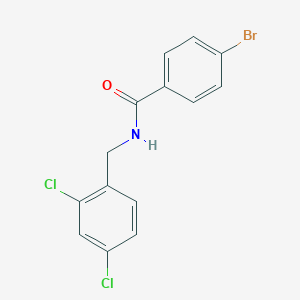 molecular formula C14H10BrCl2NO B3680197 4-bromo-N-(2,4-dichlorobenzyl)benzamide 