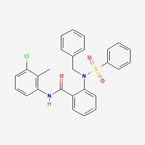 2-[benzyl(phenylsulfonyl)amino]-N-(3-chloro-2-methylphenyl)benzamide