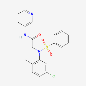 N~2~-(5-chloro-2-methylphenyl)-N~2~-(phenylsulfonyl)-N~1~-3-pyridinylglycinamide