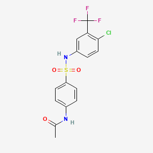 N-[4-({[4-chloro-3-(trifluoromethyl)phenyl]amino}sulfonyl)phenyl]acetamide